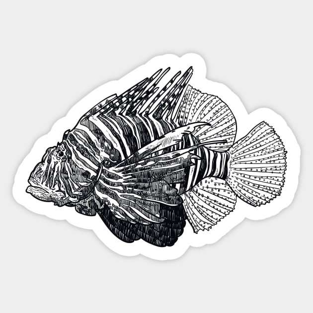 Lionfish Sticker by StefanAlfonso